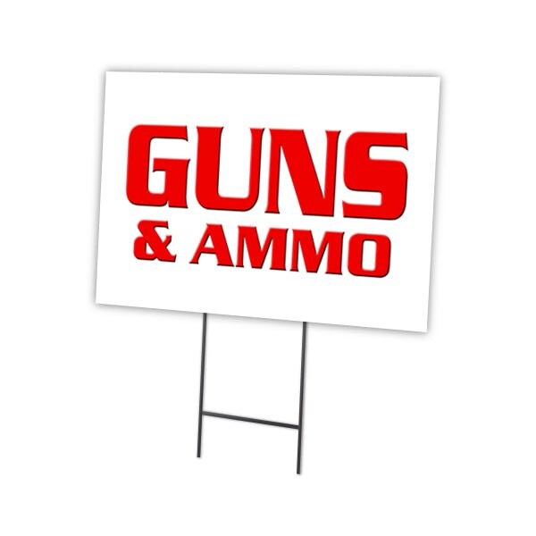 24 in Height, 0.25 in Width, Coroplast, 24" x 18", C-1824 Guns & Ammo